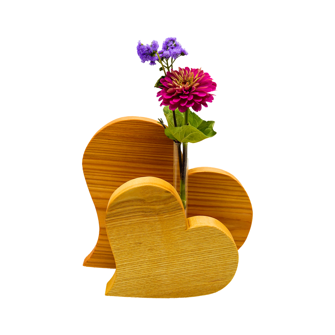 Herzvase Duo