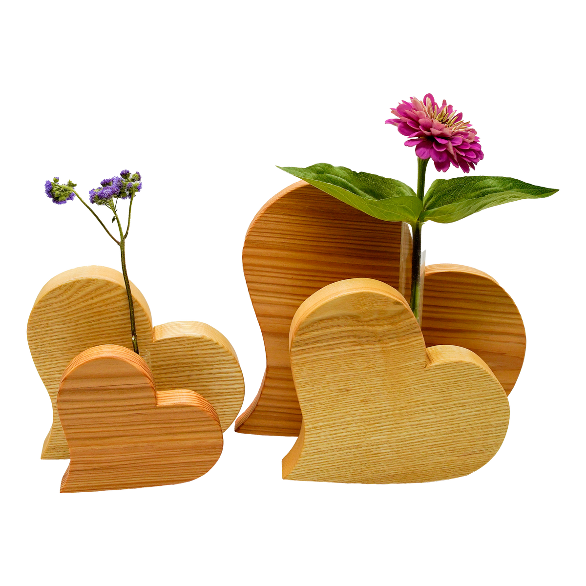 Herzvase Duo