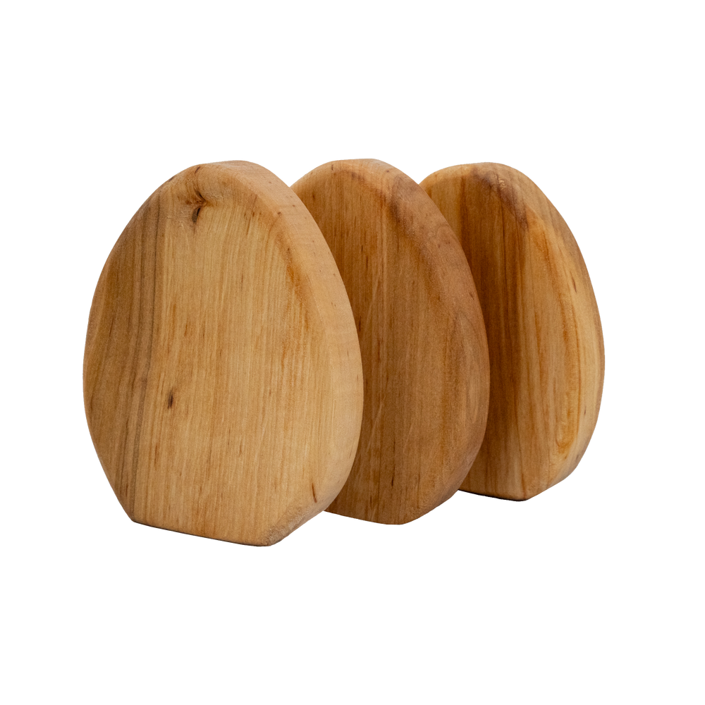 Ostereier Naturholz im 2er Set