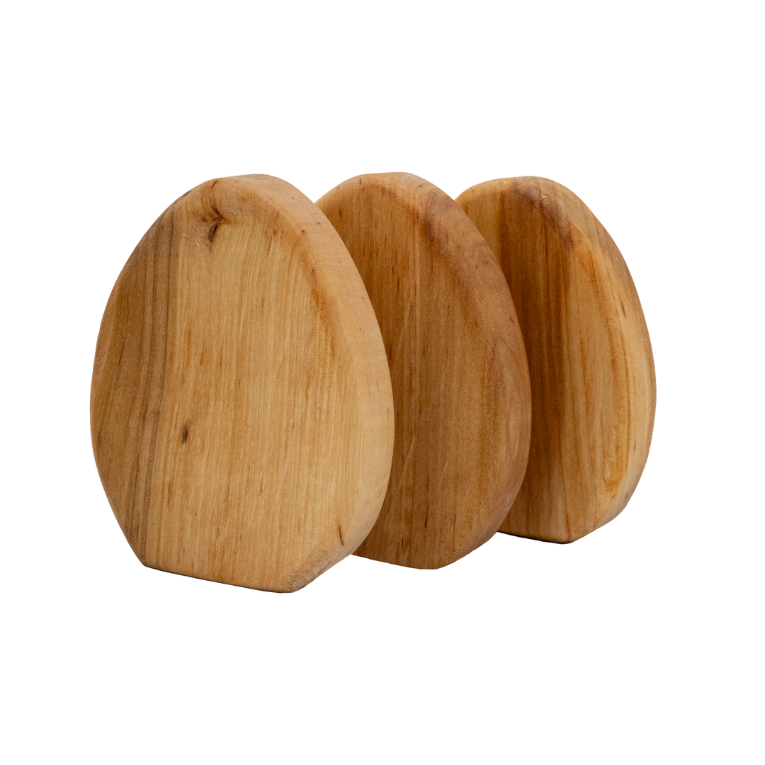 Ostereier Naturholz im 2er Set