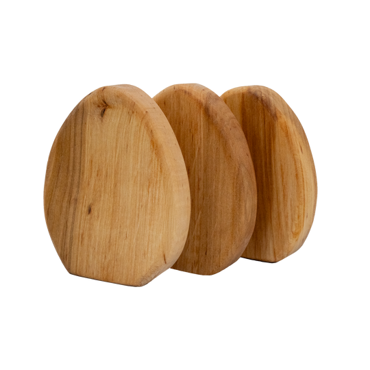 Ostereier Naturholz im 2er Set