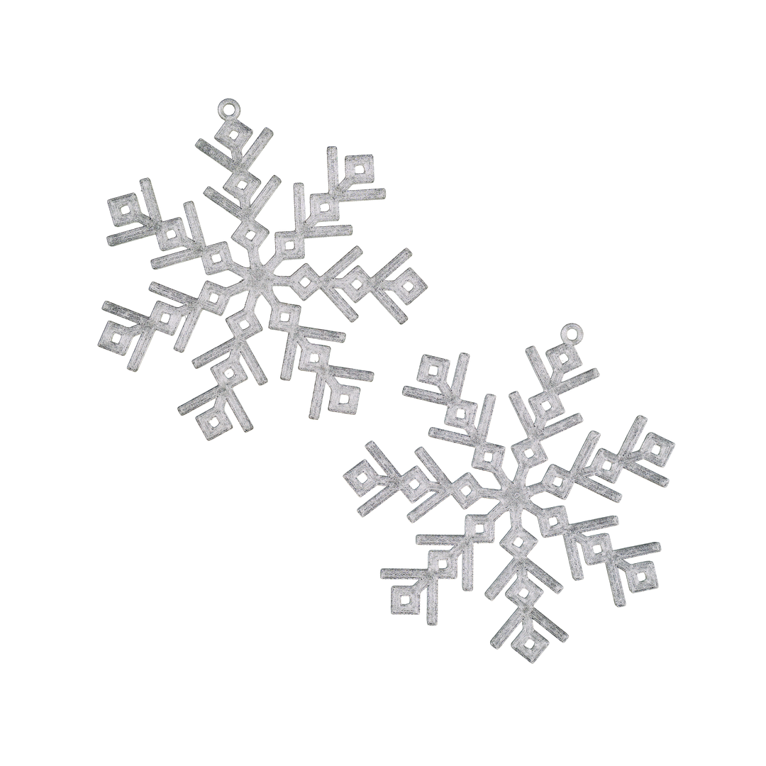 3D Schneeflocken im 2er Set