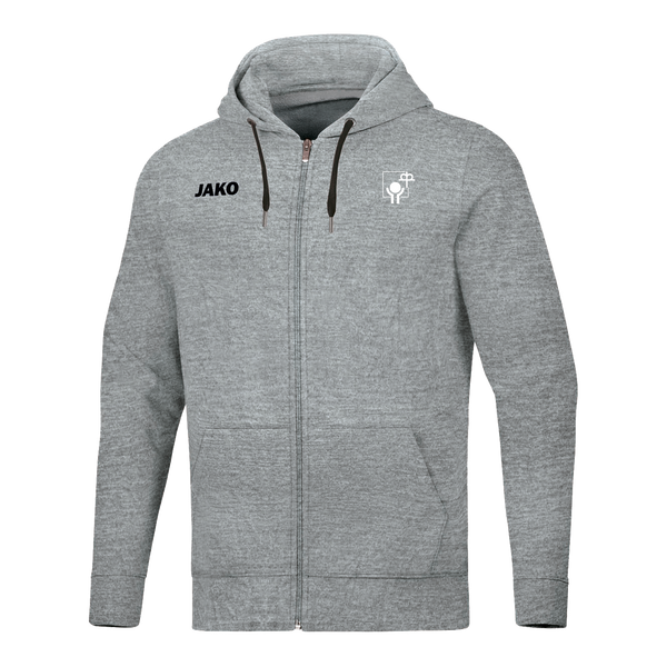 Grauer Kapuzenjacke mit Logo von der Diakonie